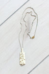 White Leaf Pendant Necklace