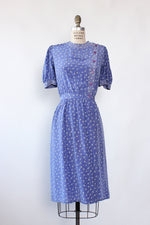 Lilac Silk Blousey Dress M/L