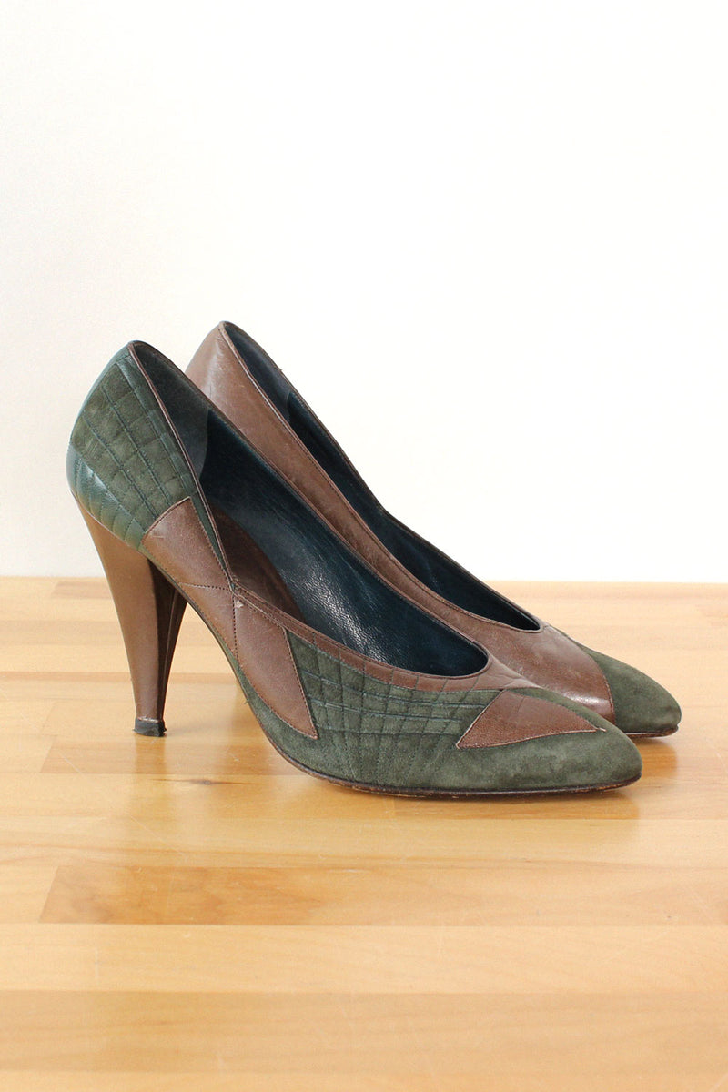 Joan & David Patchwork Pumps 6.5