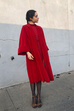Sangria Velvet Swing Jacket