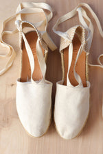 Cream Espadrilles 7.5-8