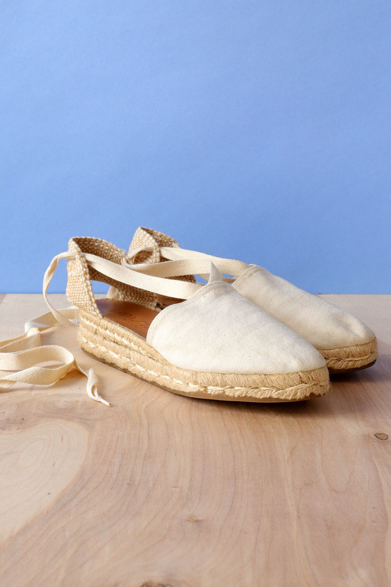 Cream Espadrilles 7.5-8