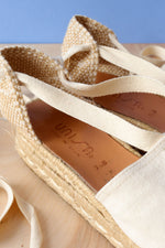 Cream Espadrilles 7.5-8