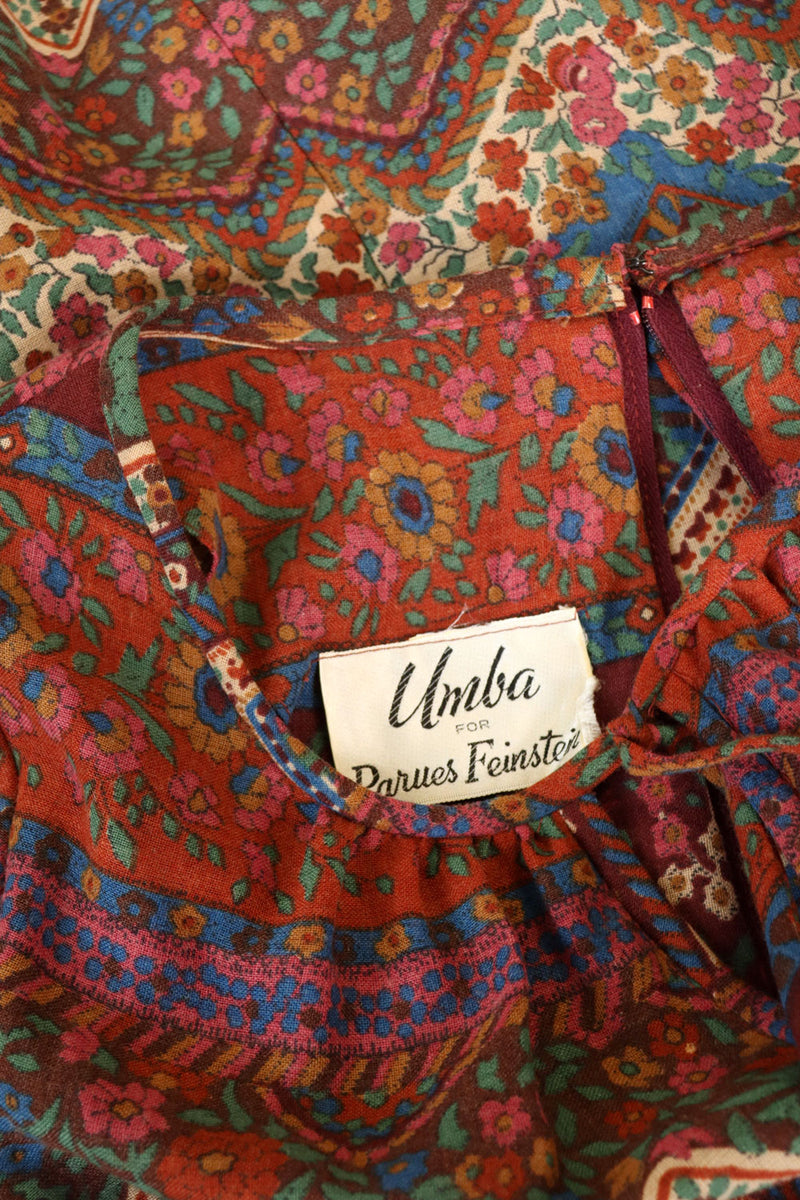 Umba Berry Tones Tie Dress M