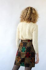 Mixed Print Mini Wrap Skirt M