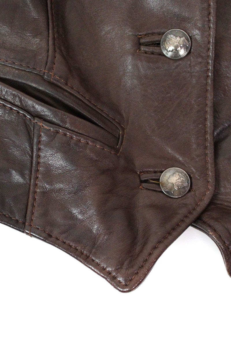 Emile Leather Vest XS