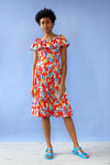 Estrella Floral Ruffle Dress M/L