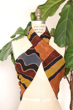 Wavy Batik Fringe Scarf Wrap