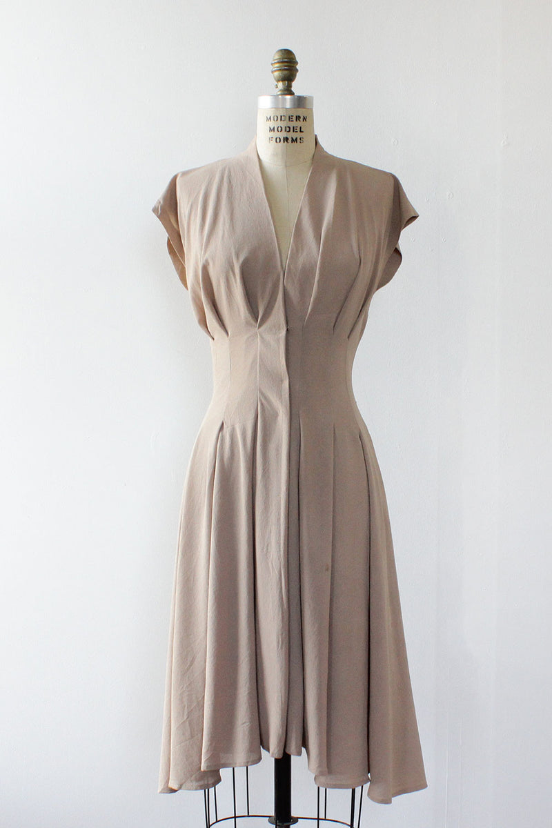 Julie Pleats Midi Dress S