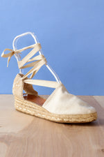 Cream Espadrilles 7.5-8