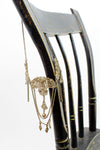 1920s filigree cascade necklace