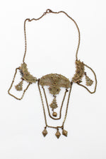 1920s filigree cascade necklace