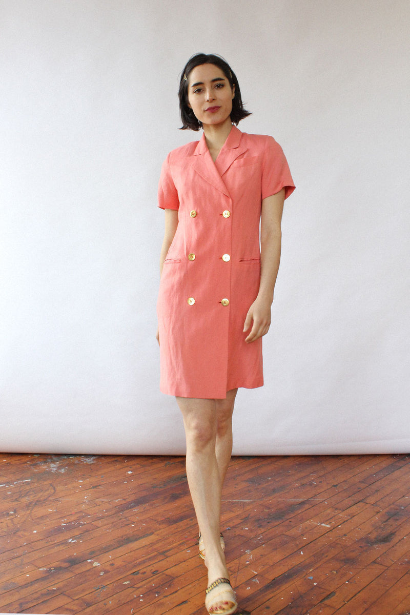 Salmon Blazer Dress XS