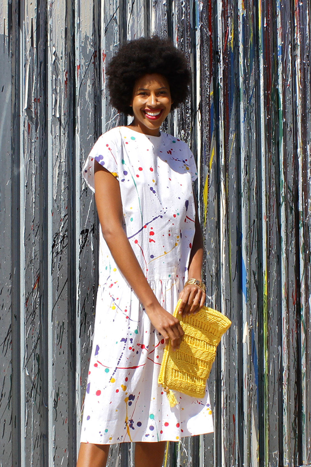 Splatter Paint Drop Dress S/M – OMNIA