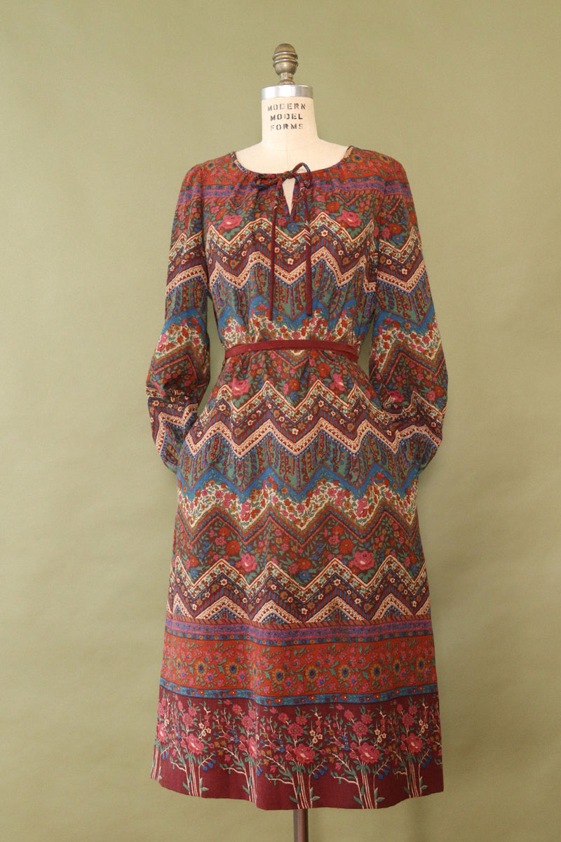 Umba Berry Tones Tie Dress M