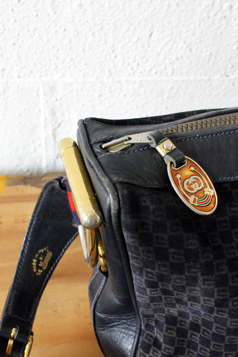 Vintage Gucci Navy Slouch Bag – OMNIA