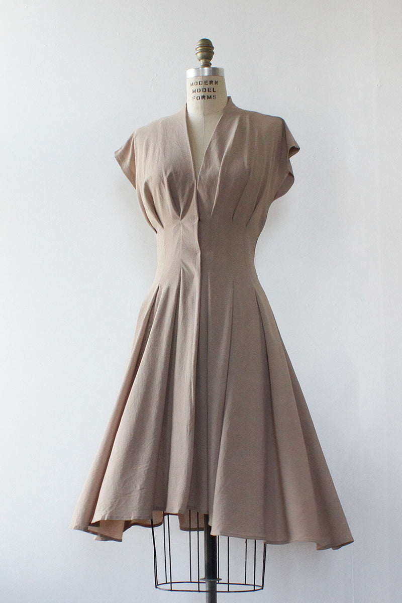 Julie Pleats Midi Dress S