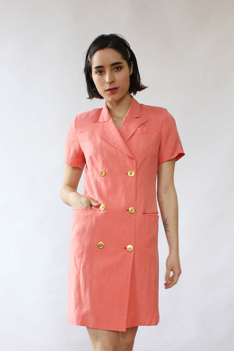 Salmon Blazer Dress XS