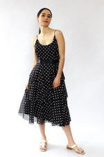 Polka Dot Tiered Dress S