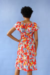 Estrella Floral Ruffle Dress M/L