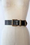 Chunky Brass Topstitch Belt XS-M
