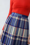 RWB Plaid Pleat Skirt S/M