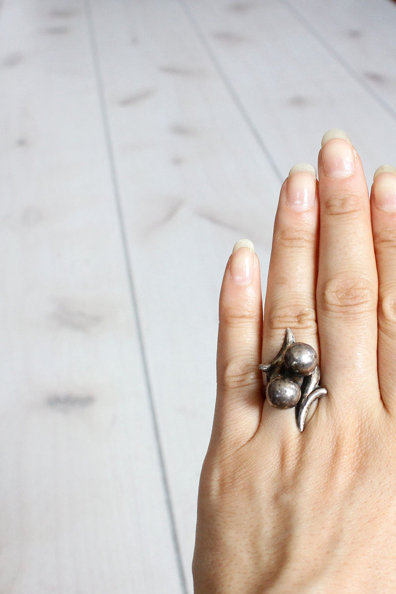 Silver Bobble Ring