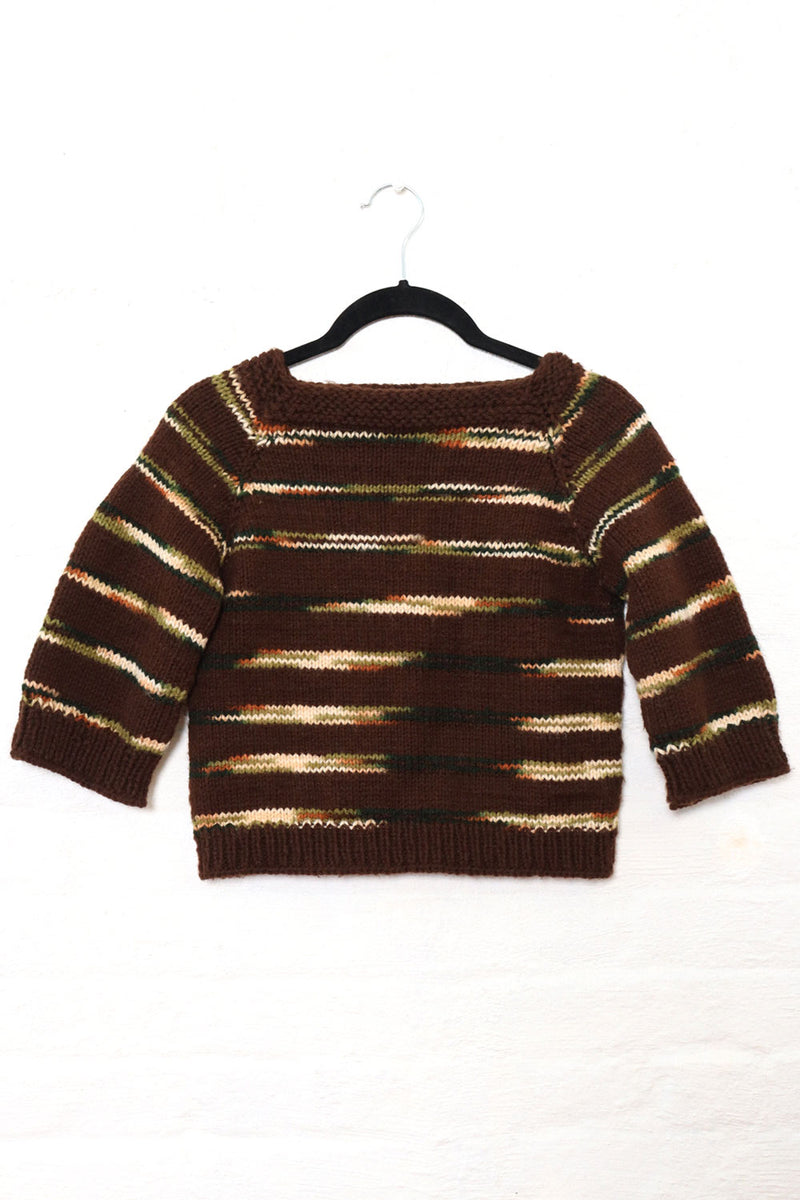 Cropped Space Dye Sweater XS/S