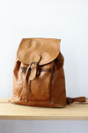 Chestnut Leather Backpack or Crossbody