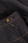 Saint Laurent 1970s Full Wool Skirt with Pockets S
