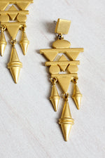 HOLD - Geometric Chandelier Earrings