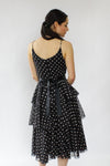 Polka Dot Tiered Dress S