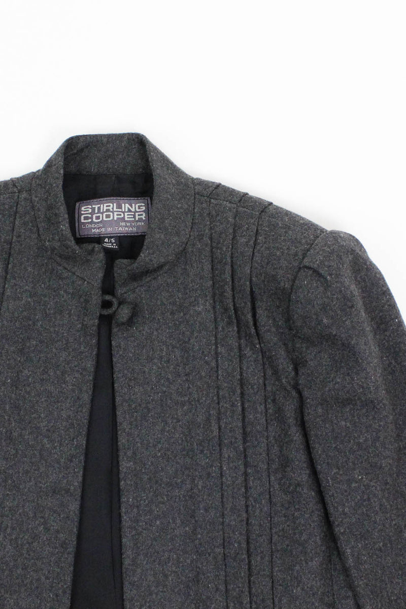 Cropped Boxy Charcoal Jacket S