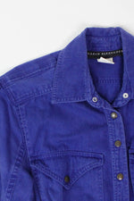 denim shirtdress detail
