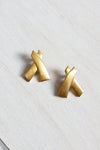 Goldtone XX Earrings