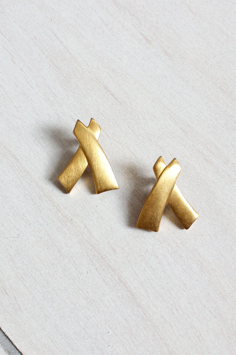 Goldtone XX Earrings