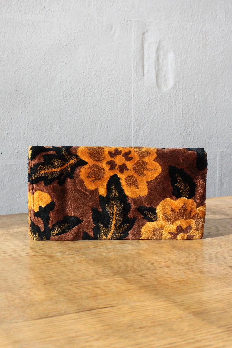 Amber Tufted Tapestry Clutch