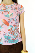 vintage novelty print shirt
