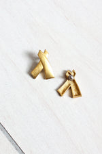 Goldtone XX Earrings