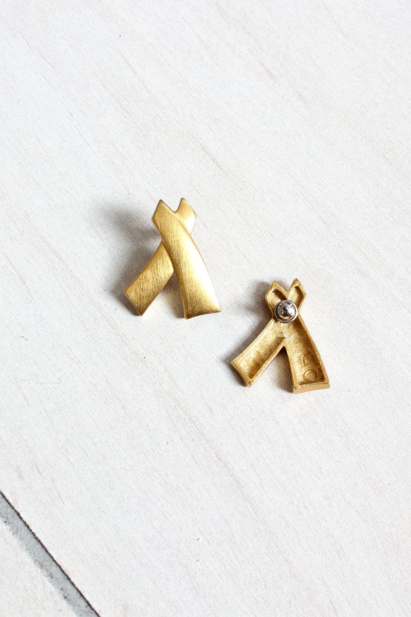 Goldtone XX Earrings
