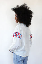 Embroidered Peasant Blouse