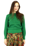 green polka dot sweater S/M