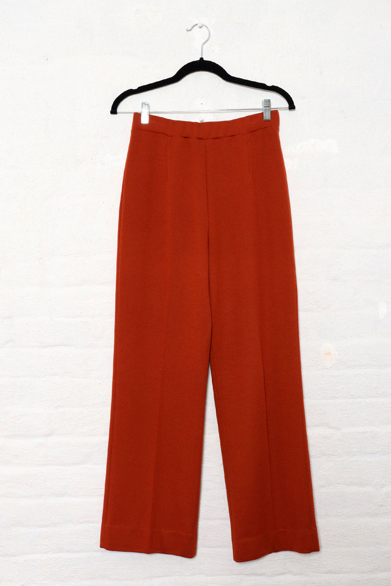 Rust Knit Pant Suit M