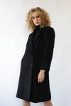 Karen Minimal Black Wool Coat XS/S