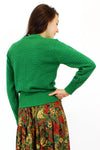 green polka dot sweater S/M
