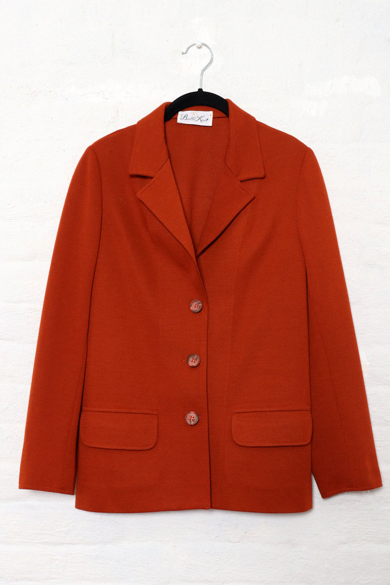 Rust Knit Pant Suit M