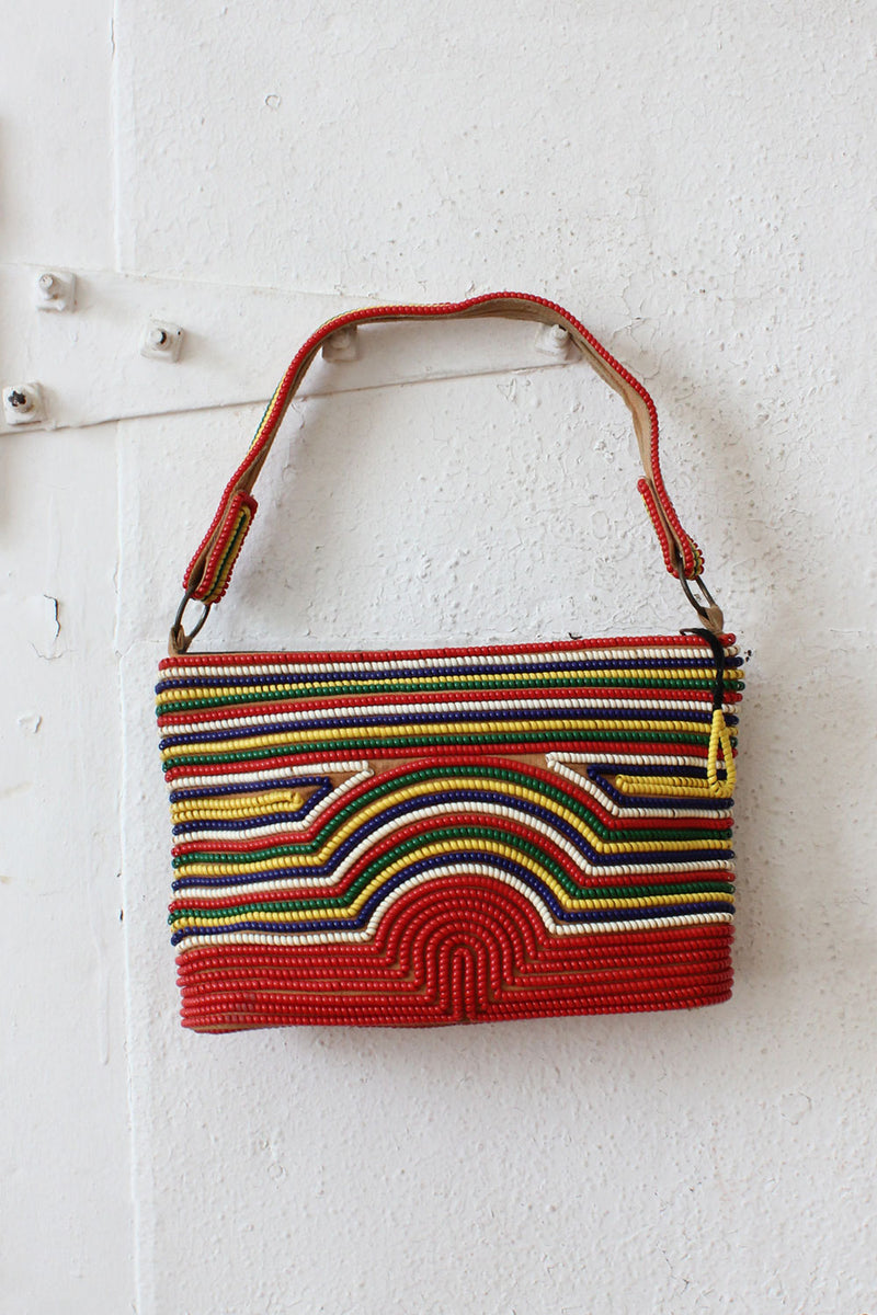 Telephone Cord Rainbow Purse