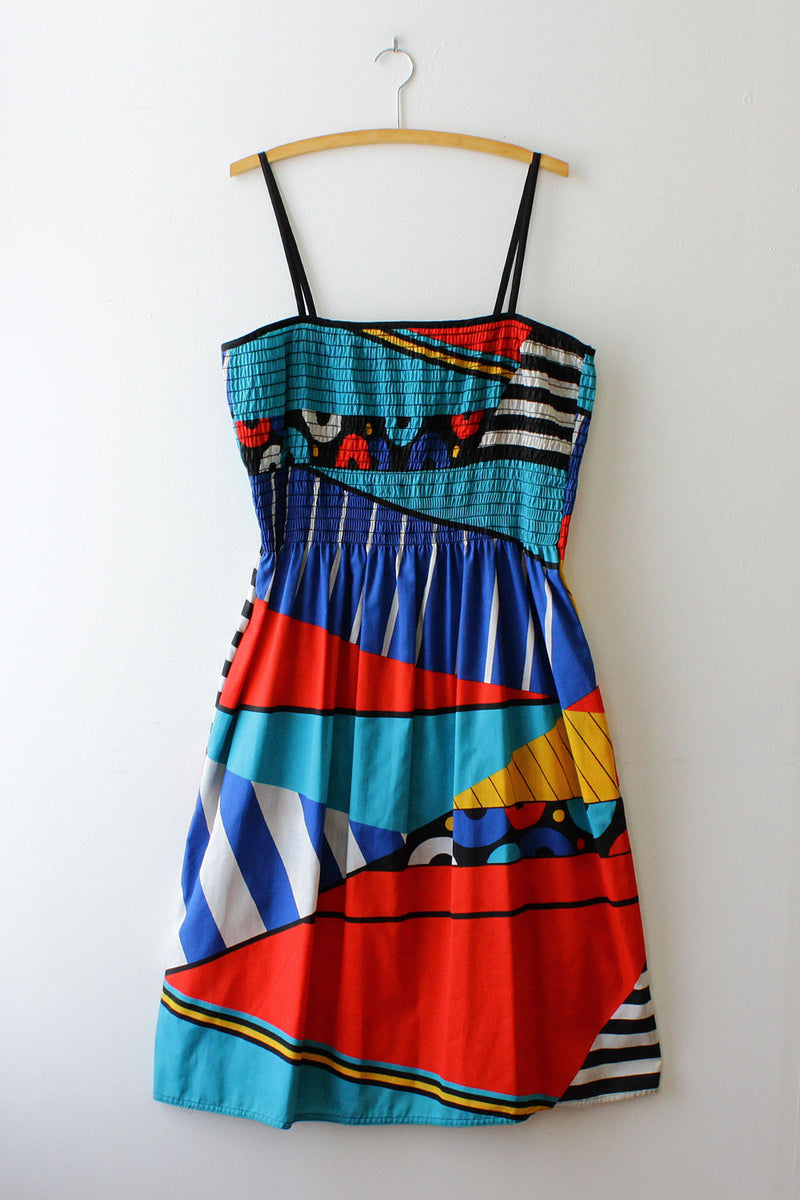 Oscar De La Renta Graphic Sundress L/XL