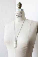 White Leaf Pendant Necklace