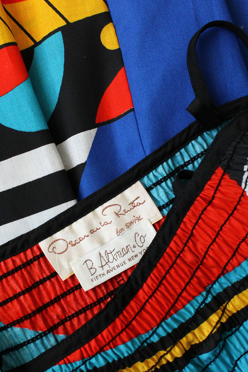 Oscar De La Renta Graphic Sundress L/XL